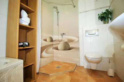 Ein Badezimmer in der Unterkunft Gästehaus Kön