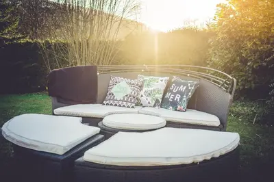Ein Sitzbereich in der Unterkunft Holiday Home Wonderland with private Spa/Wellness