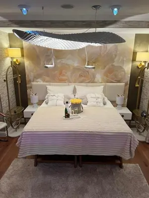 Ein Bett oder Betten in einem Zimmer der Unterkunft SkinSpa Apartments Idar-Oberstein