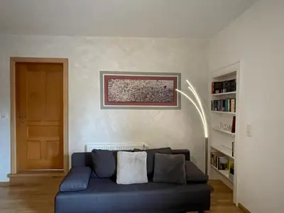 Ein Sitzbereich in der Unterkunft Gaestehaus Kön - Fewo Farfalle