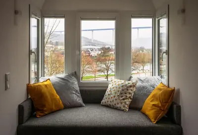 Ein Sitzbereich in der Unterkunft Mosel Palais
