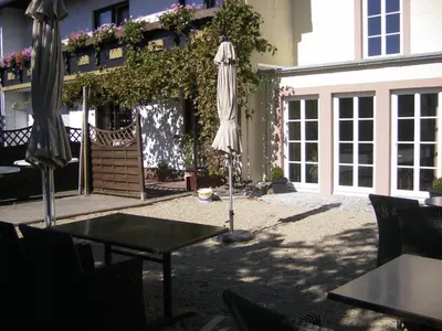 Das Gebäude in dem sich die Pension befindet