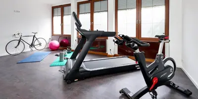 Das Fitnesscenter und/oder die Fitnesseinrichtungen in der Unterkunft Sonnenuhr