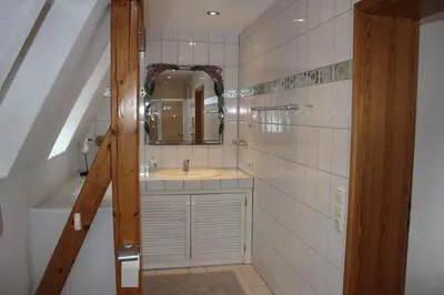 Ein Badezimmer in der Unterkunft Ferienwohnung Nett