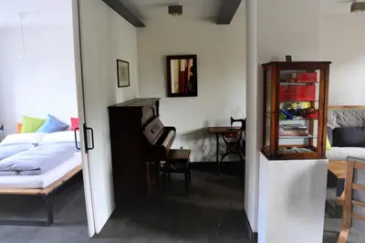 Ein Bett oder Betten in einem Zimmer der Unterkunft Stiftsherrenhaus