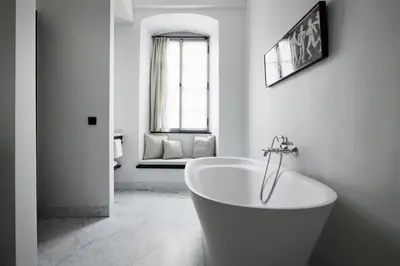 Ein Badezimmer in der Unterkunft Hotel PURS