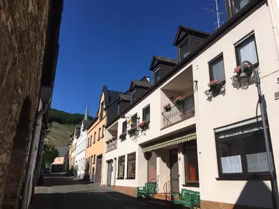 Das Gebäude in dem sich die Pension befindet