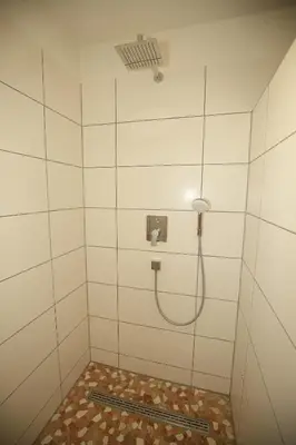 Ein Badezimmer in der Unterkunft Riethelblick
