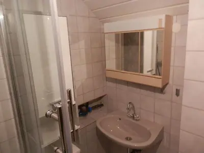 Ein Badezimmer in der Unterkunft Ferienhaus Greta