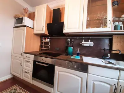 Küche/Küchenzeile in der Unterkunft Ferienwohnung Burgzauber