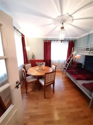 Ein Bett oder Betten in einem Zimmer der Unterkunft Ferienwohnung Burgzauber