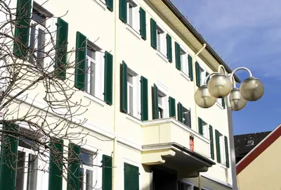 Das Gebäude in dem sich das Hotel befindet