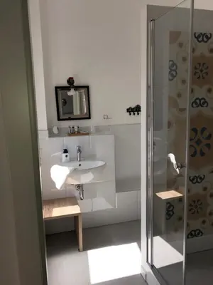 Ein Badezimmer in der Unterkunft Boutique-Hotel „Altes Rathaus“