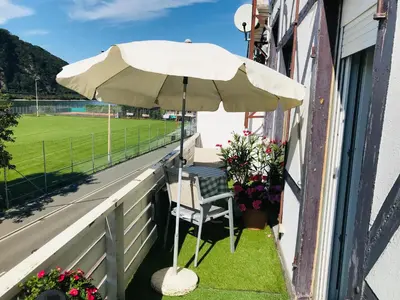 Ein Balkon oder eine Terrasse in der Unterkunft Villa Evin