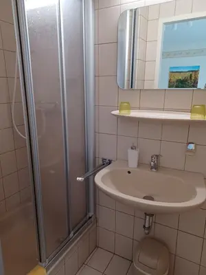 Ein Badezimmer in der Unterkunft Gästehaus Bausch