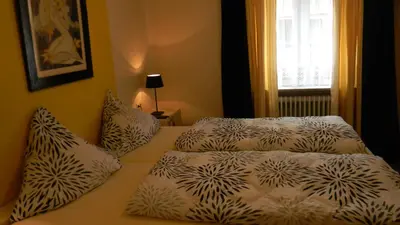 Ein Bett oder Betten in einem Zimmer der Unterkunft Gastehaus am Calmont