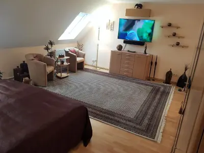 TV/Unterhaltungsangebot in der Unterkunft Ferienhaus am Rheintor