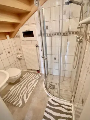 Ein Badezimmer in der Unterkunft 19 Im Herrenfeld