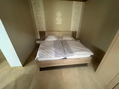 Ein Bett oder Betten in einem Zimmer der Unterkunft 19 Im Herrenfeld