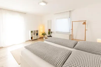 Ein Bett oder Betten in einem Zimmer der Unterkunft Ferienhaus Ko-Living