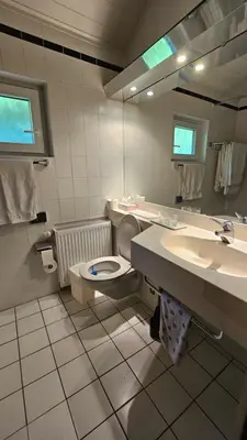 Ein Badezimmer in der Unterkunft Landhaus Wald und See Nr. 35