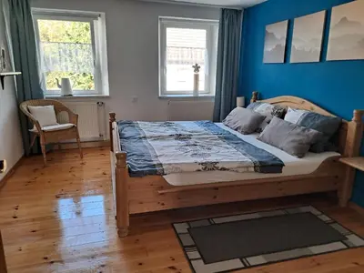 Ein Bett oder Betten in einem Zimmer der Unterkunft Fewo Kastel