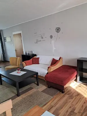 Ein Sitzbereich in der Unterkunft Fewo Kastel