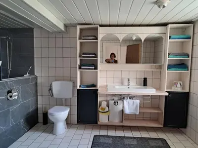 Ein Badezimmer in der Unterkunft Fewo Kastel