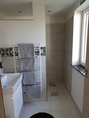 Ein Badezimmer in der Unterkunft Beim Hooch. Doris