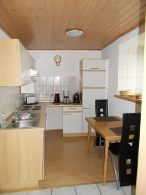 Küche/Küchenzeile in der Unterkunft Ferienhaus Neunkirchener- Mühle