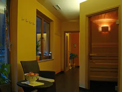 Ein Sitzbereich in der Unterkunft Hotel Cafe Restaurant Loreleyblick