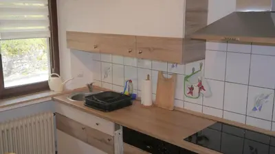 Küche/Küchenzeile in der Unterkunft Vulkaneifel-Ferienwohnungen am Felsenpfad