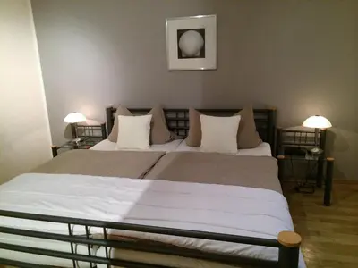 Ein Bett oder Betten in einem Zimmer der Unterkunft Ferienwohnung-Lind