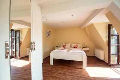 Ein Bett oder Betten in einem Zimmer der Unterkunft Hotel Mosella