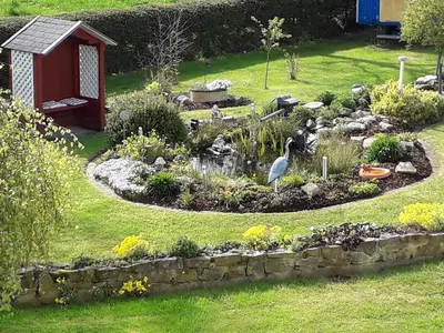 Ein Garten an der Unterkunft Ferienwohnung am Lieserpfad