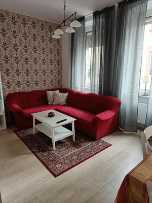 Ein Sitzbereich in der Unterkunft Ferienhaus BARFLY