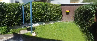 Ein Garten an der Unterkunft Ferienhaus am Traumpfad