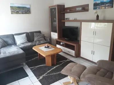 Ein Sitzbereich in der Unterkunft Mosel-Ferienwohnung Berhard