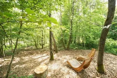 Ein Garten an der Unterkunft Architektur Ferienhaus Eifel SUITE17