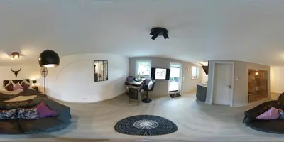 Ein Sitzbereich in der Unterkunft Eifel Dream Kalkmulde