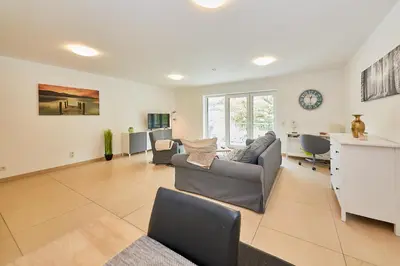 Ein Sitzbereich in der Unterkunft Ferienwohnung Bella Vista