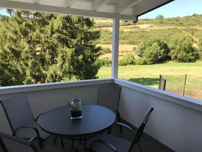 Ein Balkon oder eine Terrasse in der Unterkunft VILLA RELAX