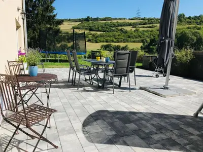 Ein Balkon oder eine Terrasse in der Unterkunft VILLA RELAX