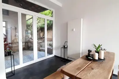 Ein Sitzbereich in der Unterkunft Mya Lenas Suite