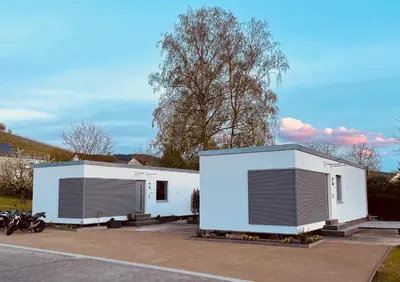 Das Gebäude in dem sich die Ferienwohnung befindet