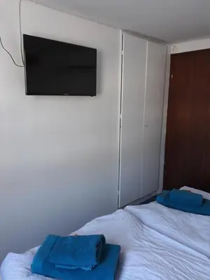 Ein Bett oder Betten in einem Zimmer der Unterkunft Rathausschenke Münstermaifeld