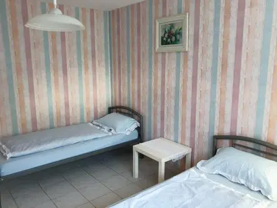 Ein Bett oder Betten in einem Zimmer der Unterkunft Schöne große Ferienwohnung im Mittelrheintal nahe Loreley