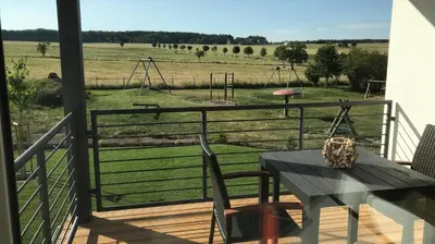 Ein Balkon oder eine Terrasse in der Unterkunft Auszeit