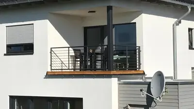 Ein Balkon oder eine Terrasse in der Unterkunft Auszeit