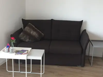 Ein Sitzbereich in der Unterkunft Auszeit